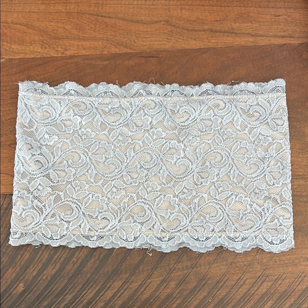 Lace Tube Top in Light Blue